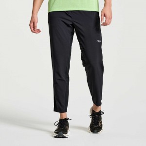 Saucony Boston Woven Pant Noir | 42715-CLHD