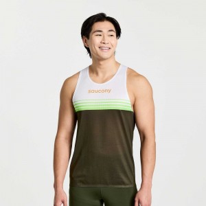 Saucony Elite Singlet Umbra | 73264-KSEQ