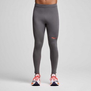 Saucony Endorphin Fortify Tight Grise | 30754-ILYX