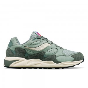 Saucony Grid Shadow 2 Chromatic Vert Olive | 36970-HUZE