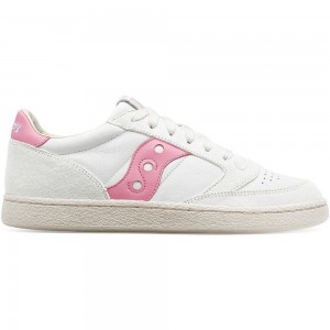 Saucony Jazz Court Premium Blanche Rose | 15632-HAGE