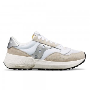 Saucony Jazz NXT Blanche Argent | 12708-ZDEQ