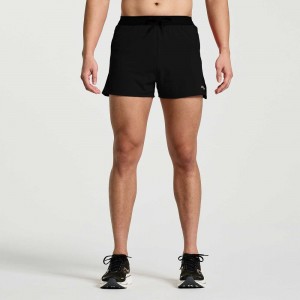 Saucony Outpace 3" Short Noir | 94725-PJRH