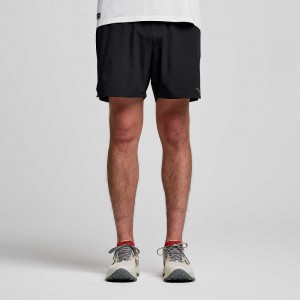 Saucony Peregrine 6" Short Noir | 61495-VBHS