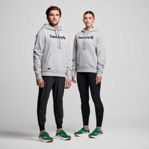 Saucony Recovery Hoody Grise Clair | 69052-KNXW