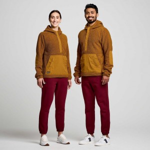 Saucony Recovery Sherpa Pullover Marron | 86725-JQZD