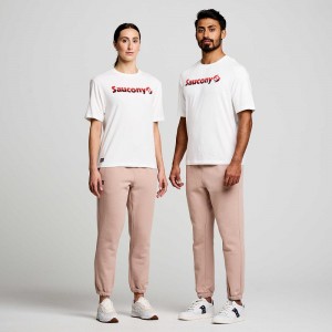 Saucony Recovery Short Sleeve Blanche | 75169-ZWXY