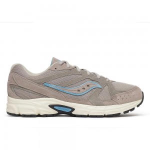 Saucony Ride Millennium Suede Grise Blanche | 58294-MLGT