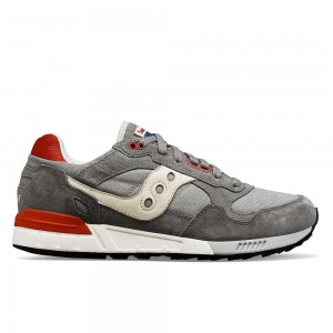 Saucony Shadow 5000 Stonewash Grise Rouge | 83465-UTMJ