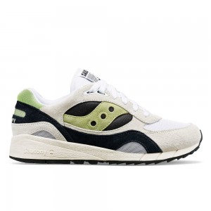 Saucony Shadow 6000 Blanche Vert | 28915-JFUM