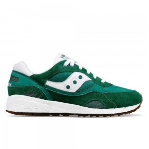 Saucony Shadow 6000 Ivy Prep Vert Blanche | 95267-EPYC