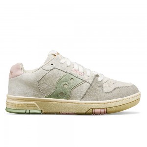 Saucony Spot-Bilt Sonic Low Beige Clair Vert | 92738-XJIB