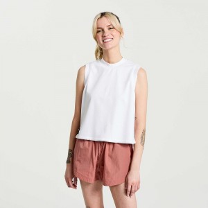 Saucony Unwind Sleeveless Blanche | 79152-NCKH