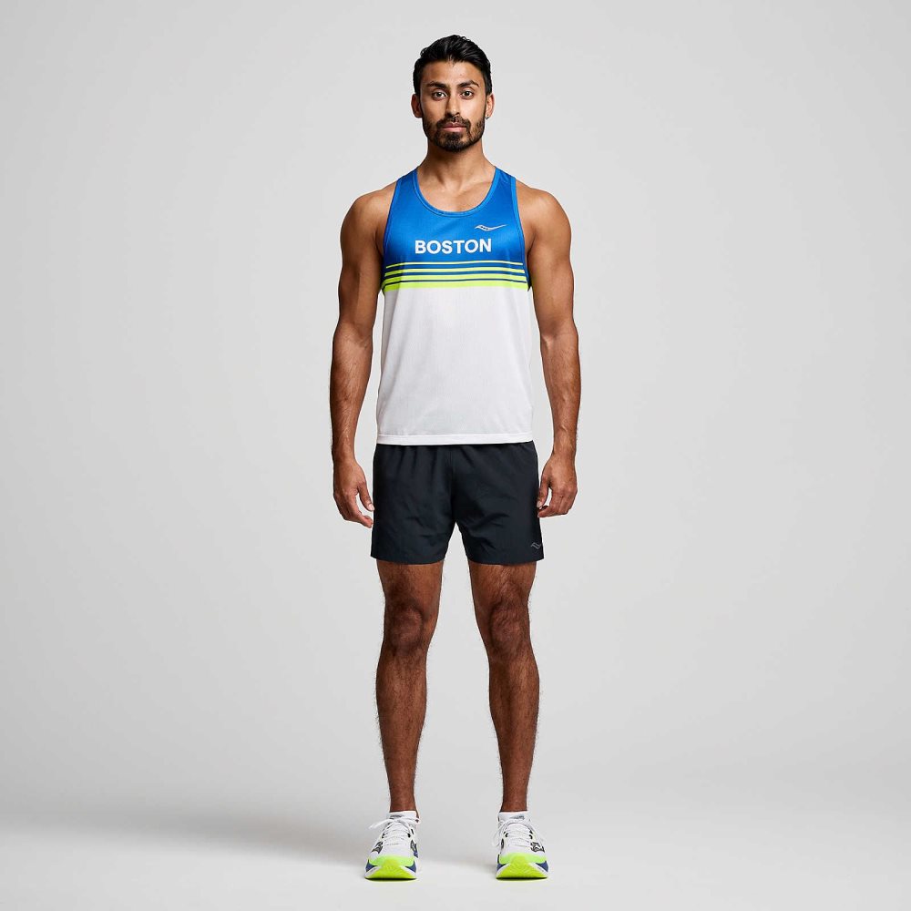 Saucony Boston Stopwatch Graphic Singlet Boston 2024 | 18476-MSLO