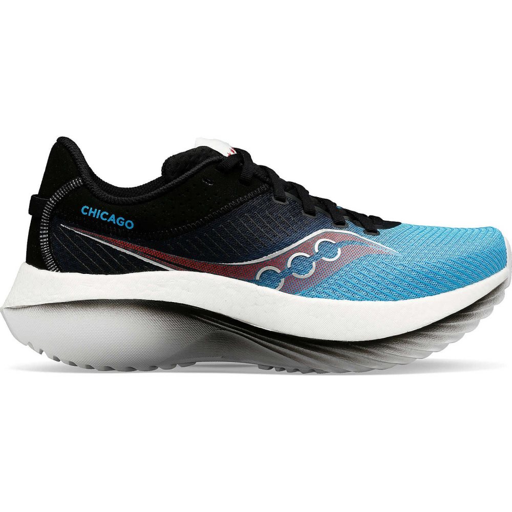 Saucony Chicago Kinvara Pro Bleu Noir | 74502-RLDQ