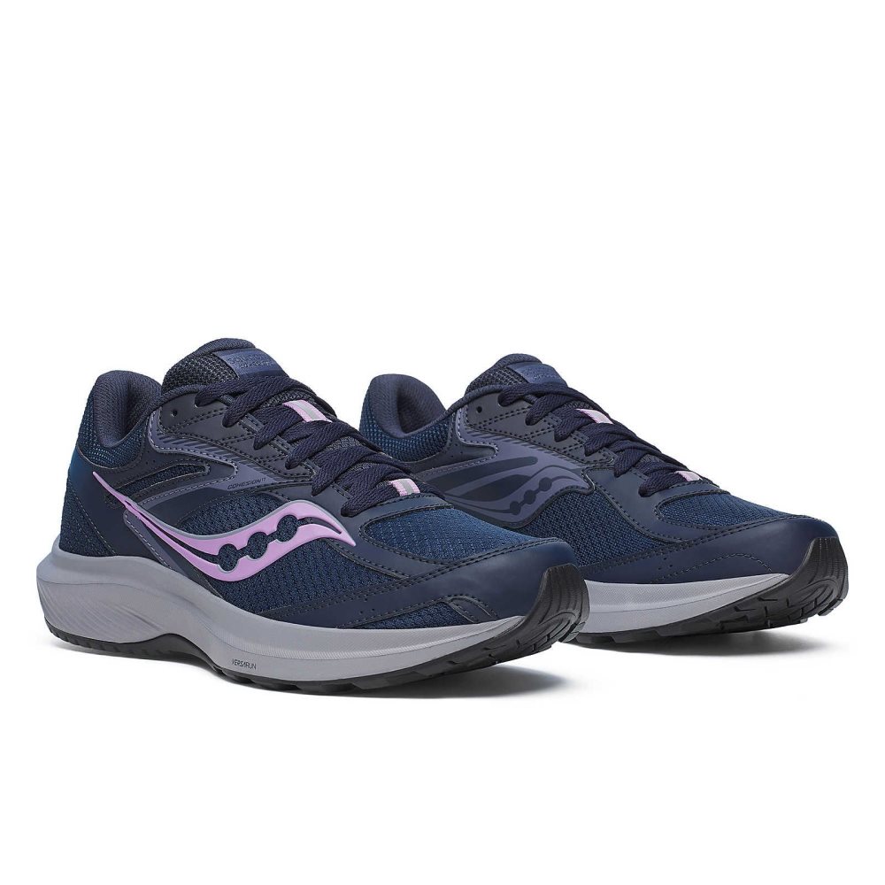 Saucony Cohesion 17 Wide Bleu Marine | 98301-IDNA