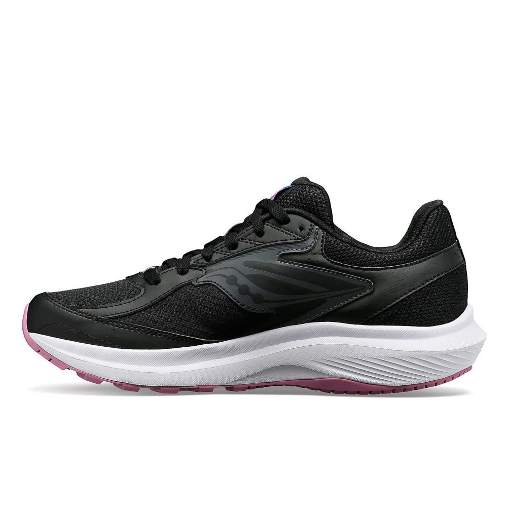 Saucony Cohesion 17 Wide Noir Violette | 24798-YFDX