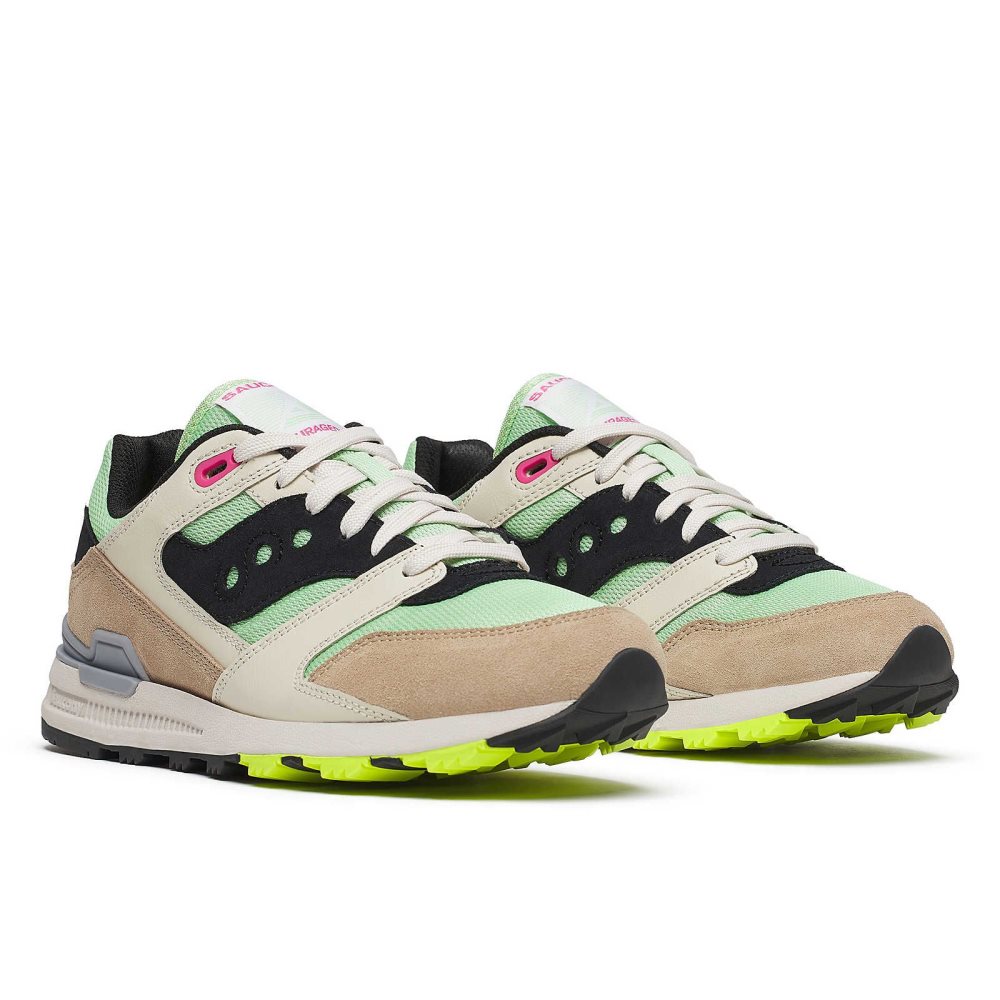 Saucony Courageous Vert Clair Marron | 62187-XMZR