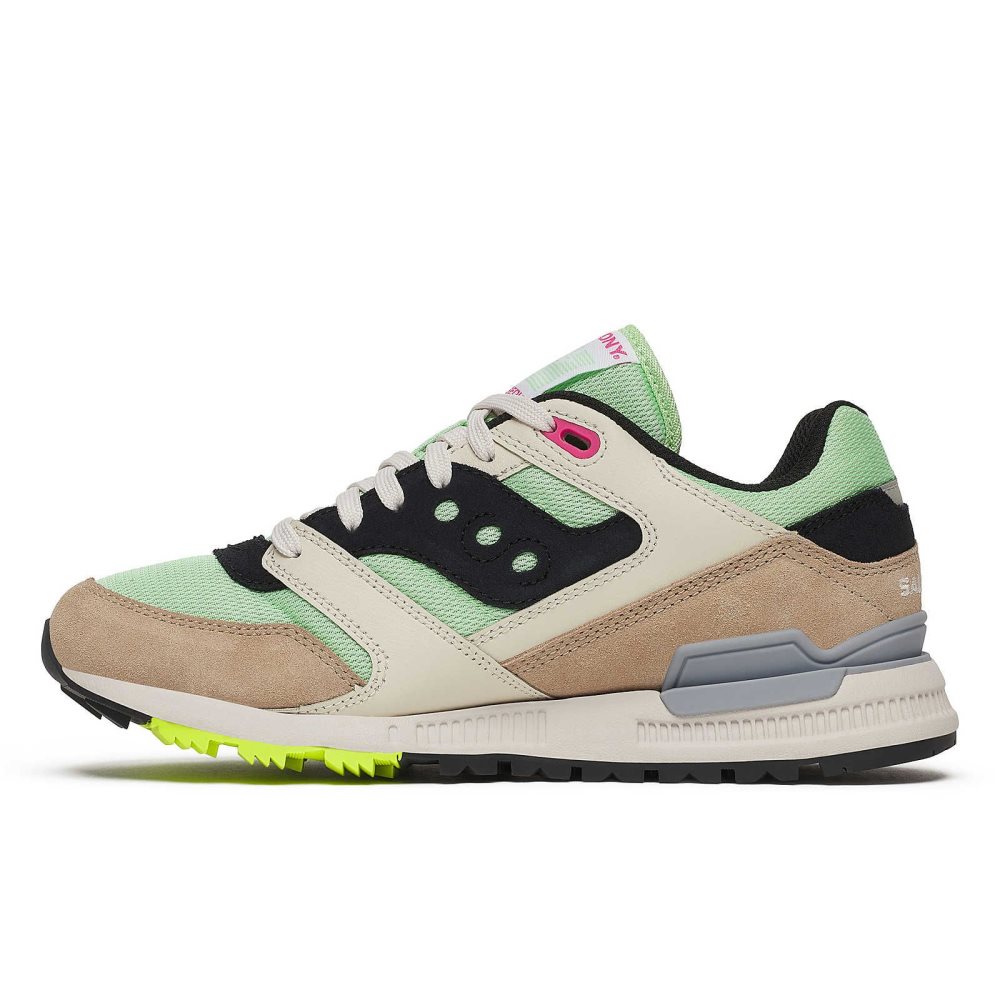 Saucony Courageous Vert Clair Marron | 62187-XMZR