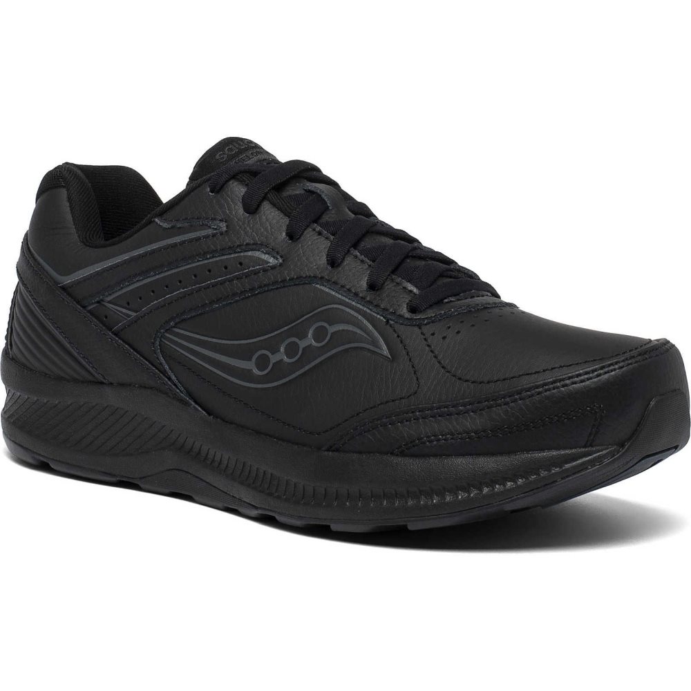 Saucony Echelon Walker 3 Extra Wide Noir | 39168-ILVG