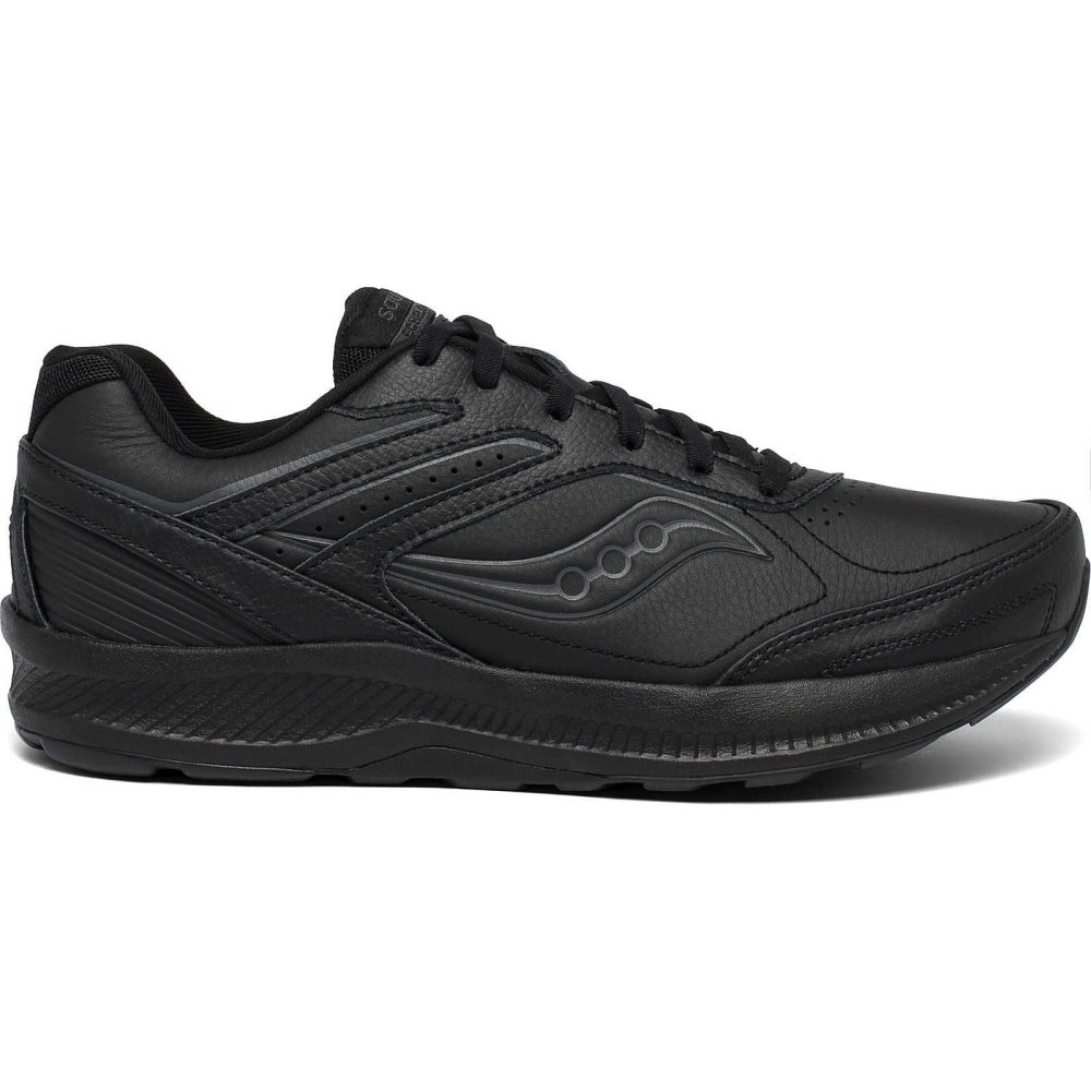 Saucony Echelon Walker 3 Extra Wide Noir | 39168-ILVG