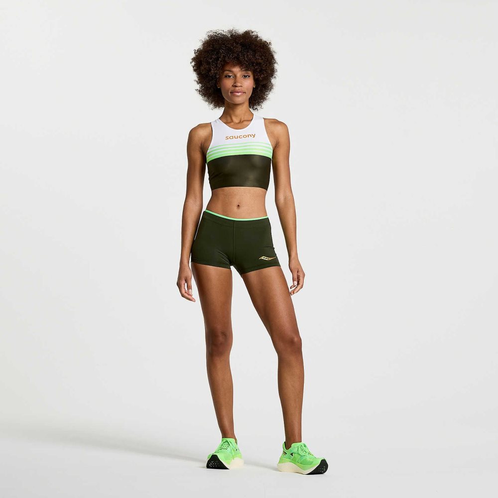 Saucony Elite Crop Top Umbra | 19573-OMCG