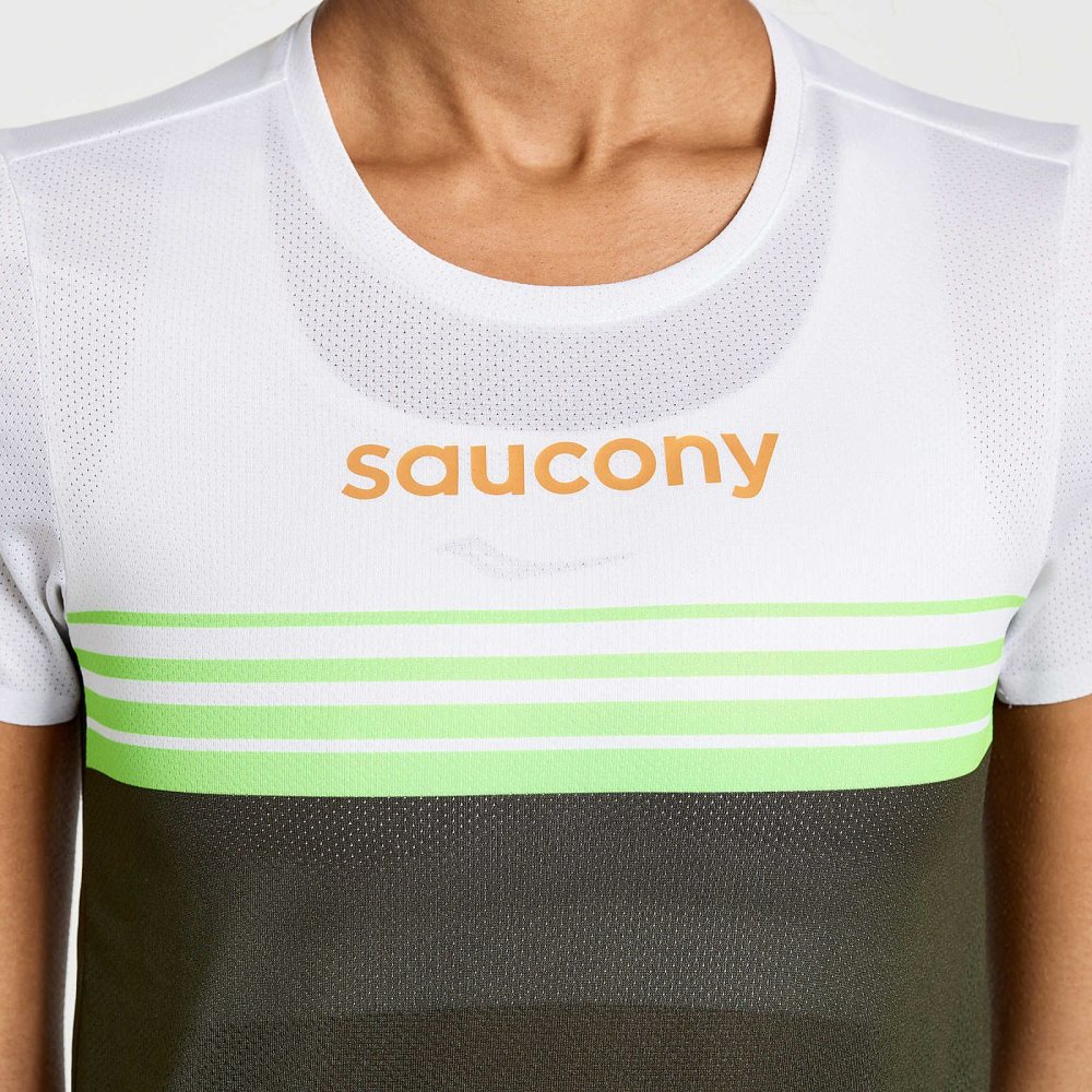 Saucony Elite Short Sleeve Umbra | 60435-LPOE