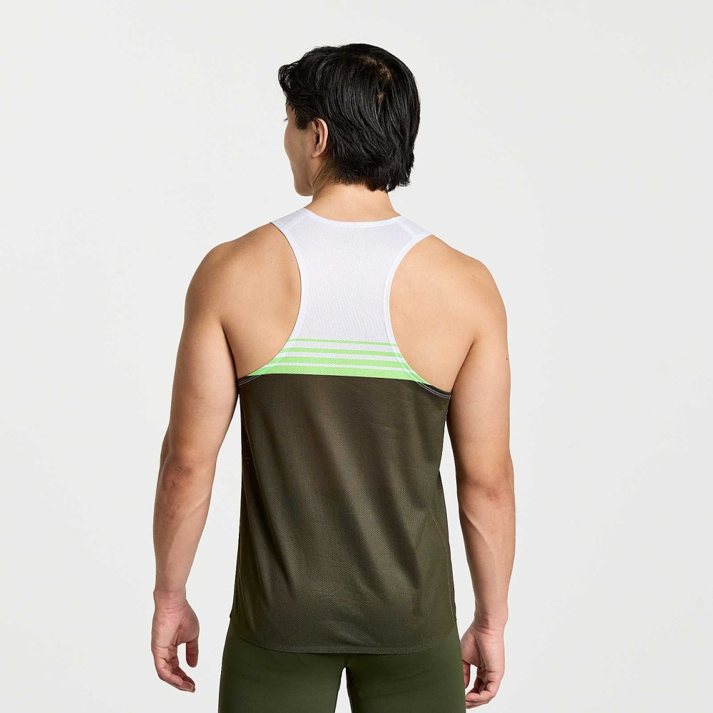 Saucony Elite Singlet Umbra | 73264-KSEQ