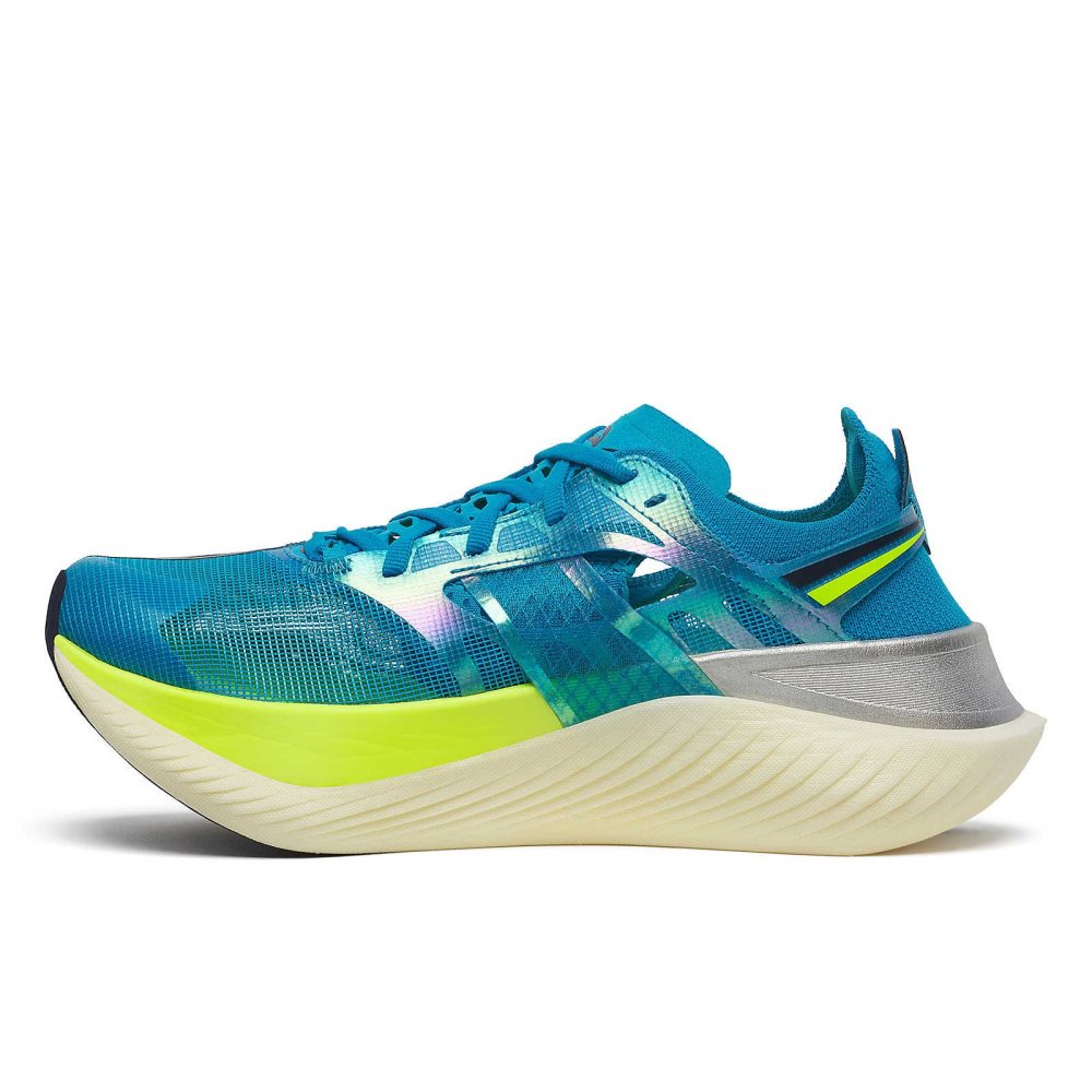 Saucony Endorphin Elite ViZiBlue Citron | 95364-XGOR