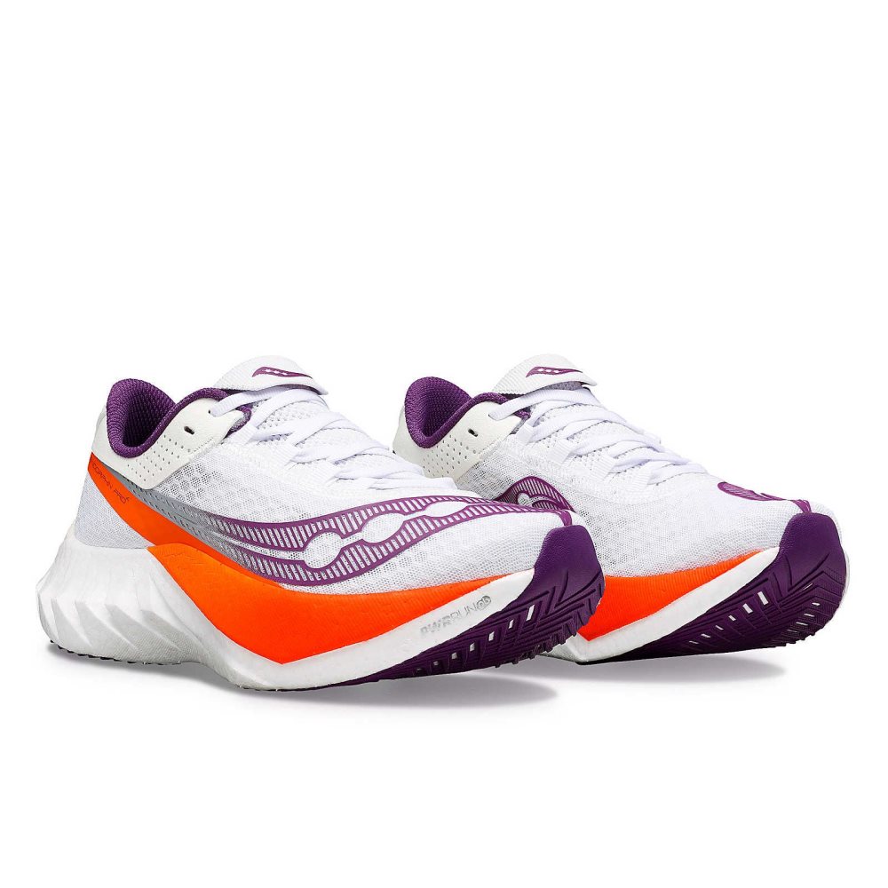 Saucony Endorphin Pro 4 Blanche Violette | 17890-UPGR