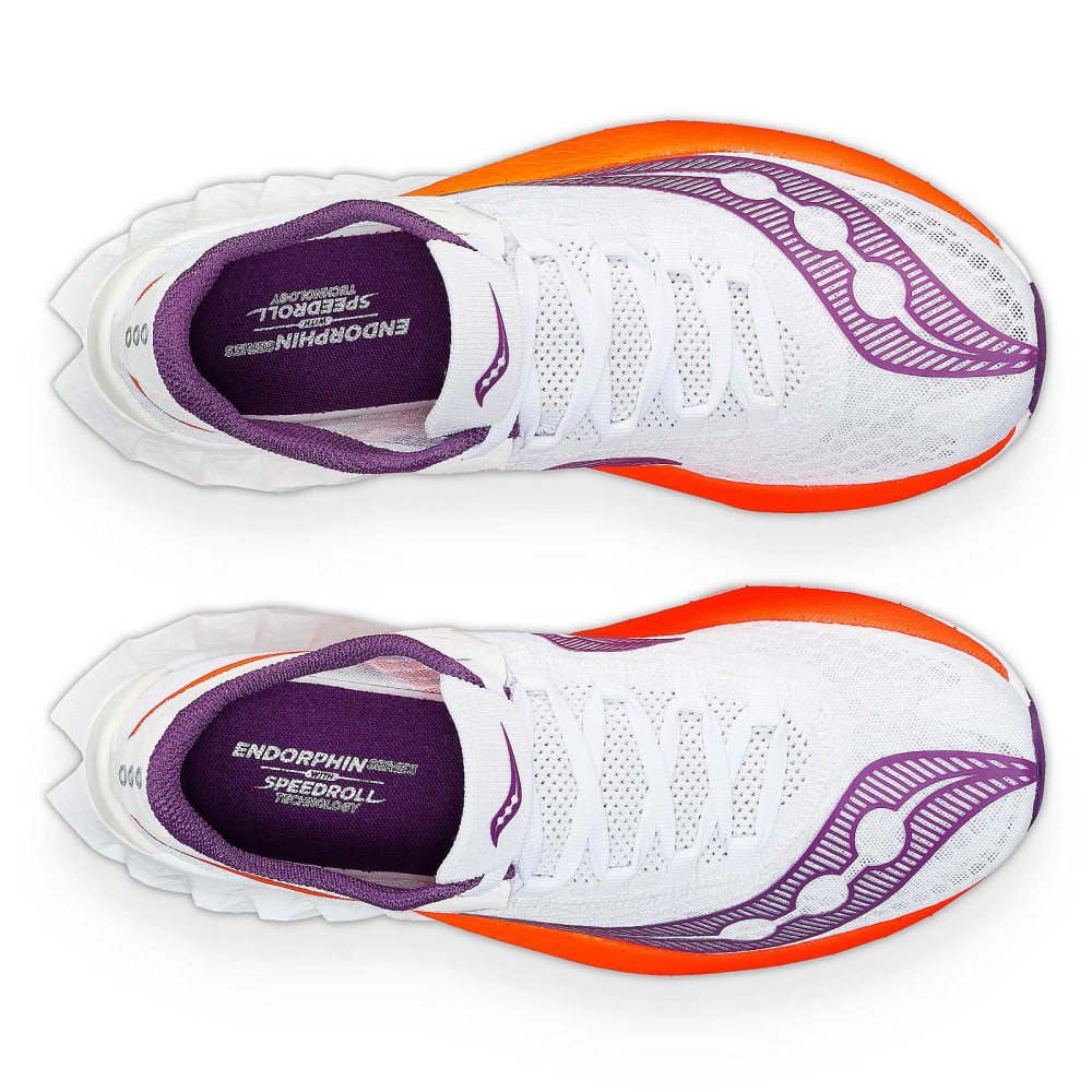 Saucony Endorphin Pro 4 Blanche Violette | 17890-UPGR