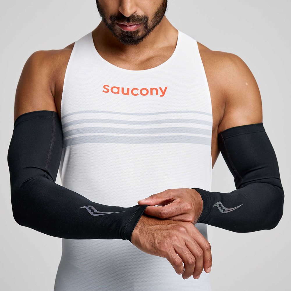 Saucony Fortify Arm Sleeves Noir | 27309-PORN