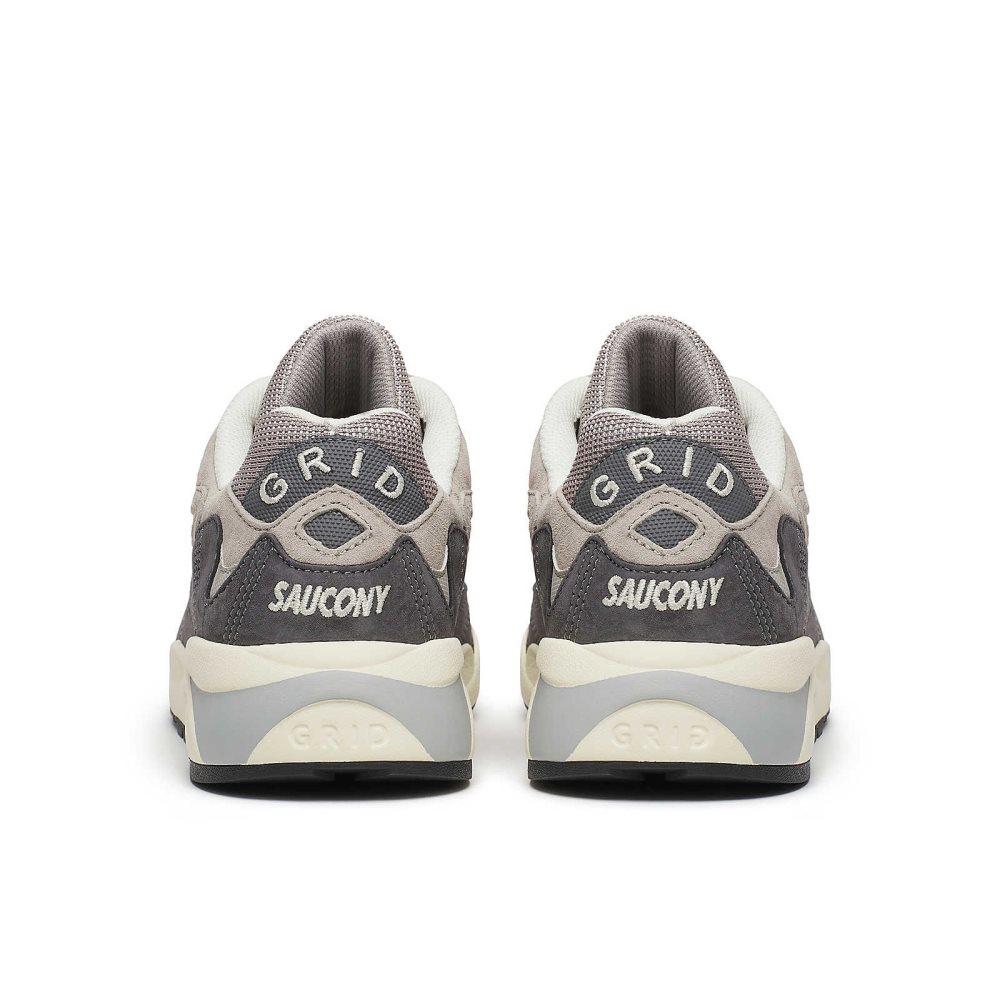 Saucony Grid Shadow 2 Essential Grise Blanche | 40527-SWXD