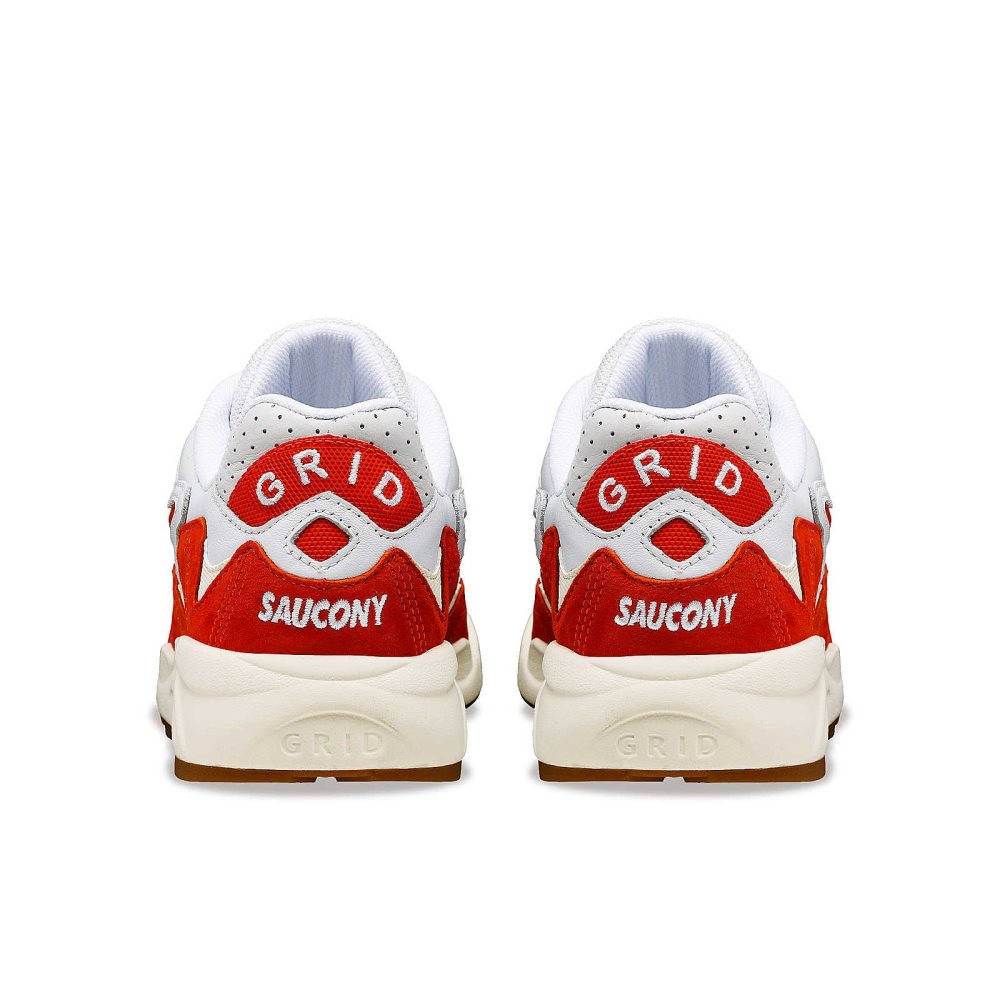 Saucony Grid Shadow 2 Ivy Prep Blanche Rouge | 18376-TWYA