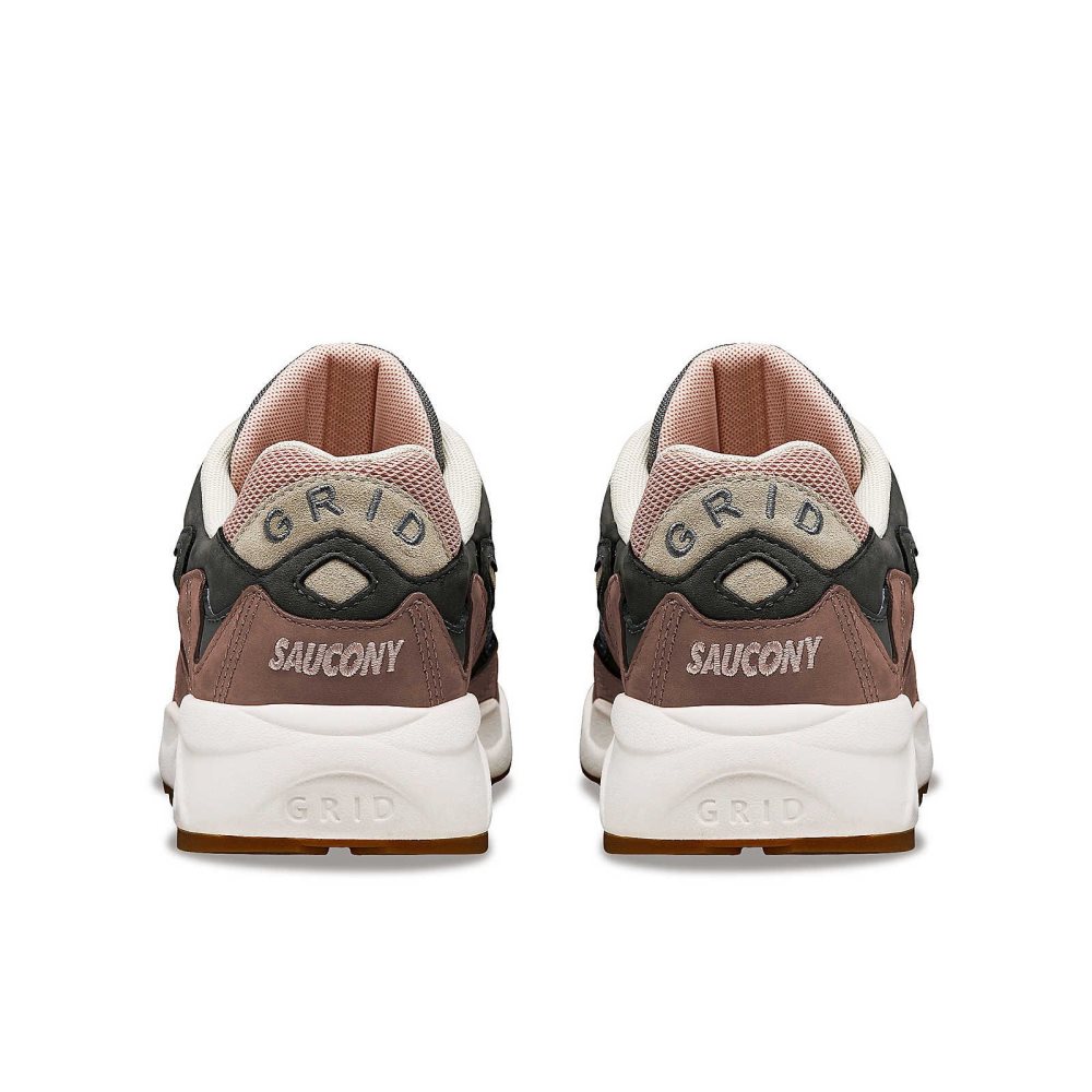 Saucony Grid Shadow 2 Secure Grise Marron | 67253-MOER