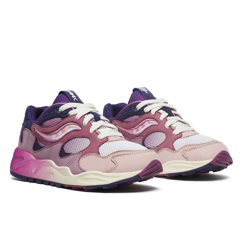 Saucony Grid Shadow 2 Summer Solstice Violette Bleu | 57093-DIWH