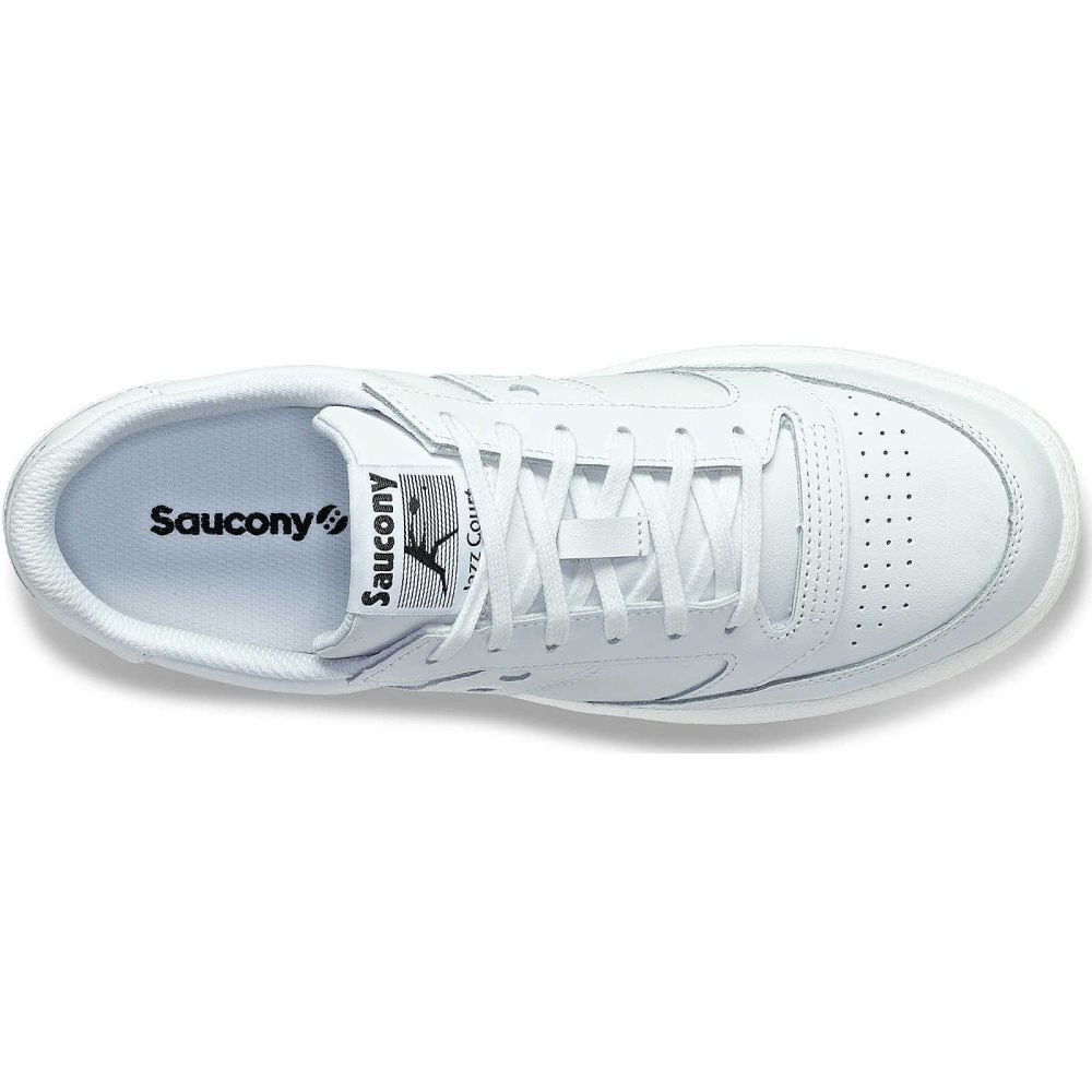 Saucony Jazz Court PU Blanche | 43957-UBQF