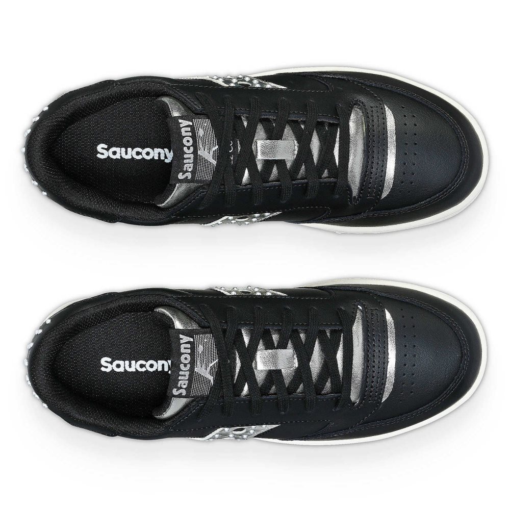 Saucony Jazz Court Platform Lux Noir Argent | 35897-EJLN