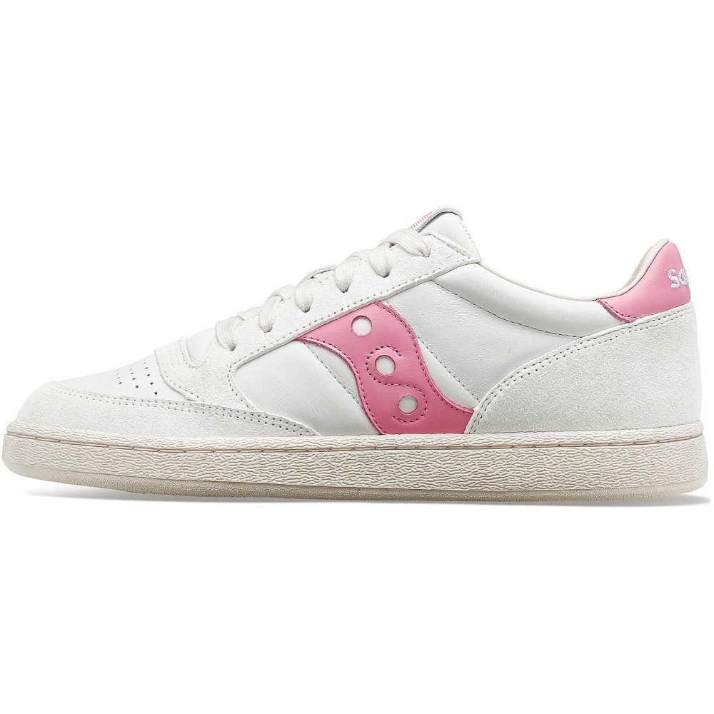 Saucony Jazz Court Premium Blanche Rose | 15632-HAGE