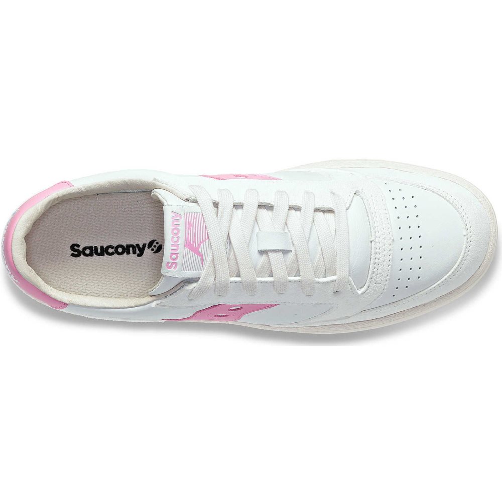 Saucony Jazz Court Premium Blanche Rose | 15632-HAGE