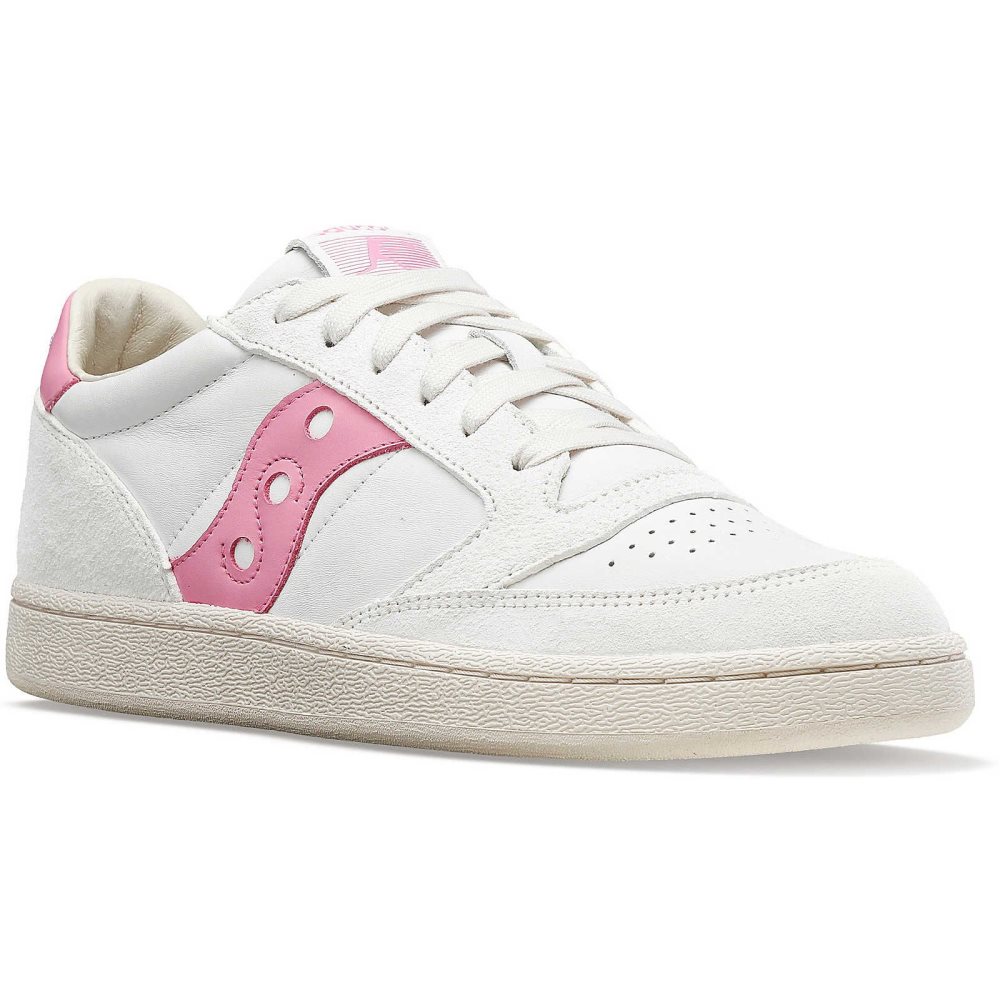 Saucony Jazz Court Premium Blanche Rose | 15632-HAGE