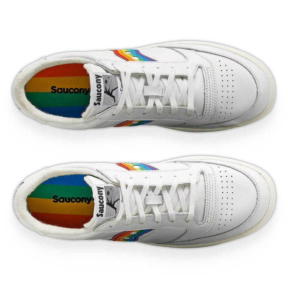 Saucony Jazz Court Pride Blanche Multicolore | 51279-NRZL