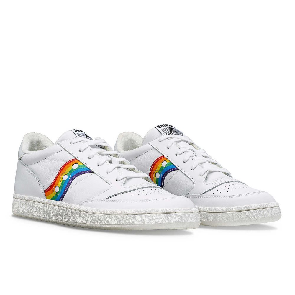 Saucony Jazz Court Pride Blanche Multicolore | 53870-MQSR