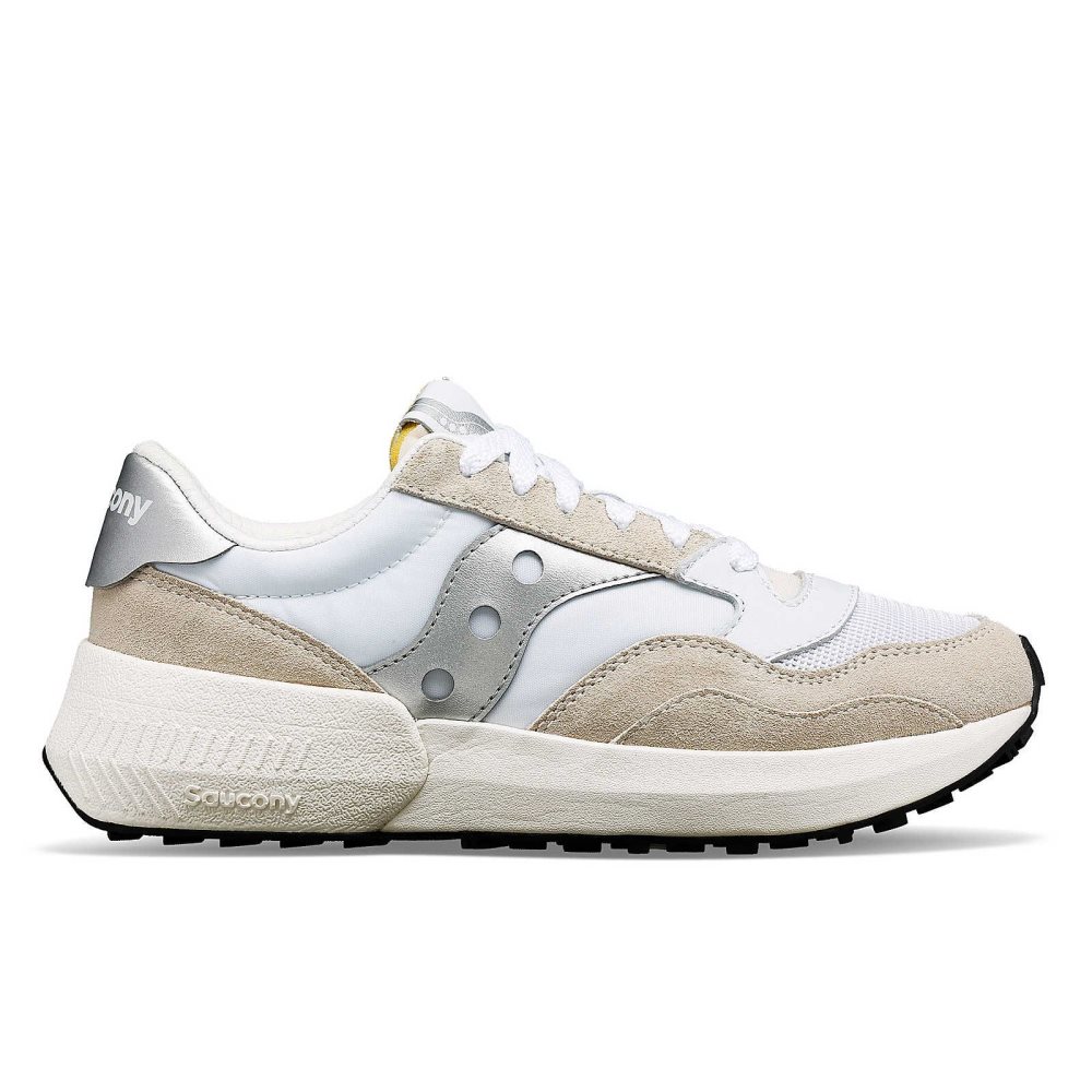 Saucony Jazz NXT Blanche Argent | 12708-ZDEQ