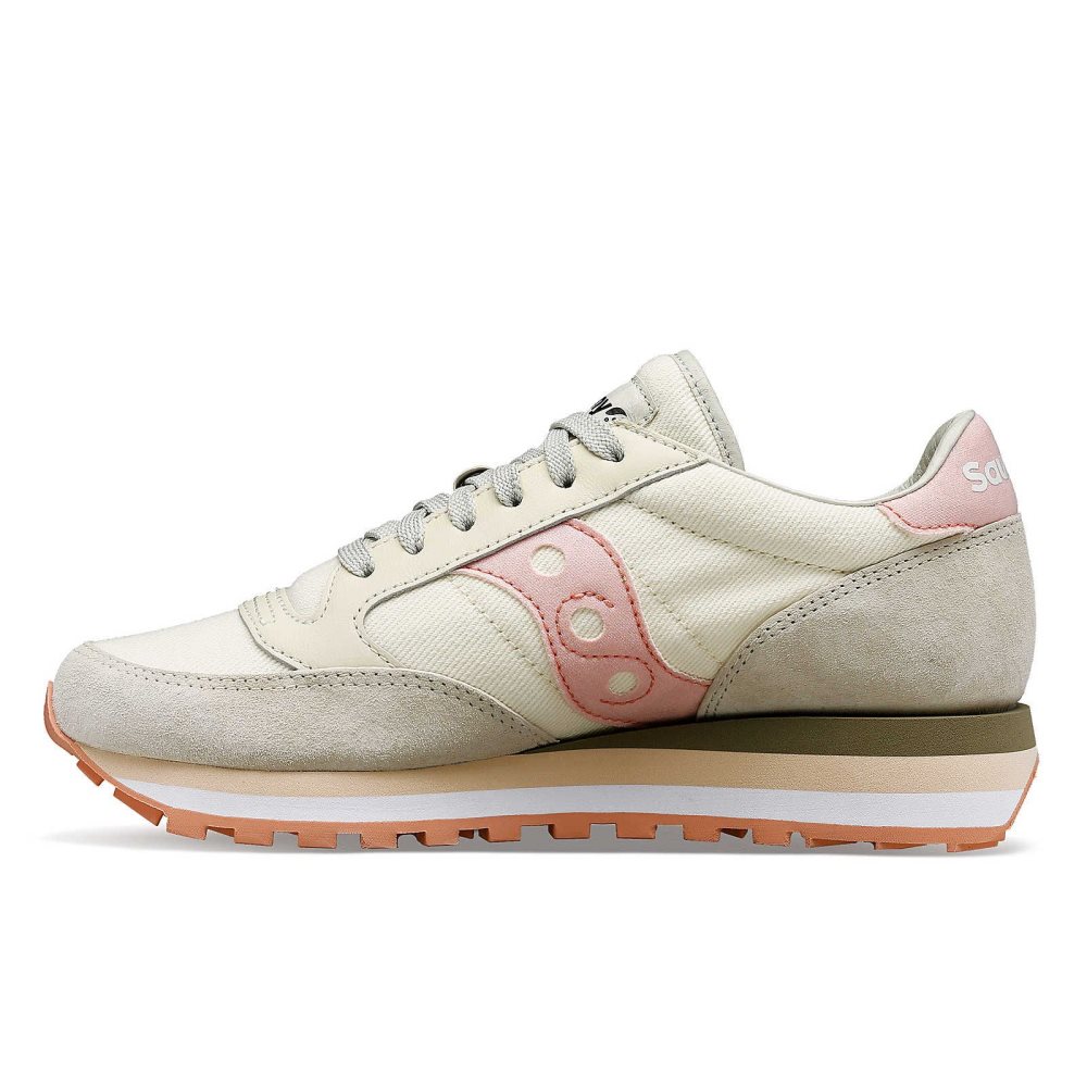 Saucony Jazz Triple Glitter Beige | 61940-QELU