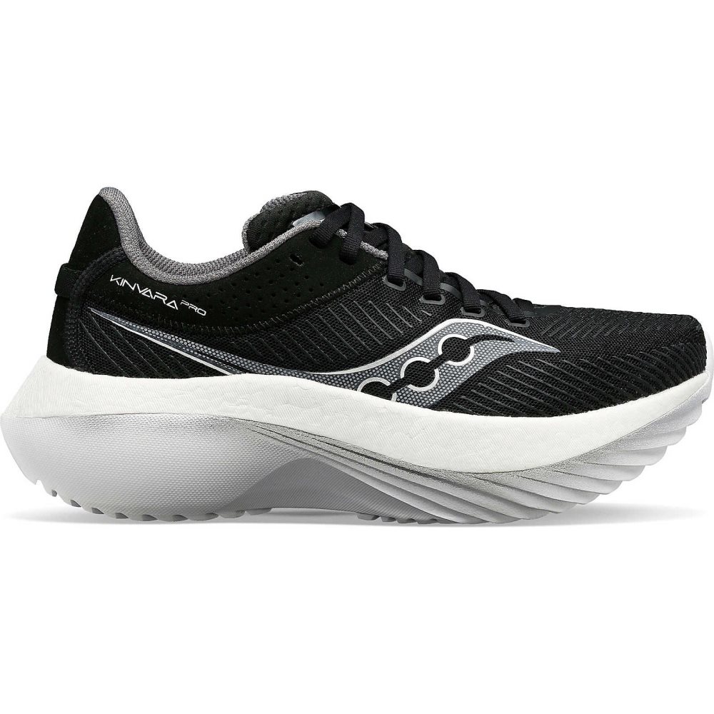 Saucony Kinvara Pro Wide Noir Blanche | 86045-YSBA