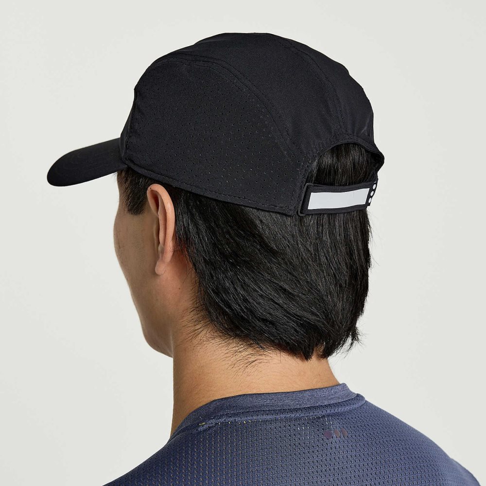 Saucony Outpace Hat Noir | 34251-ZYGW