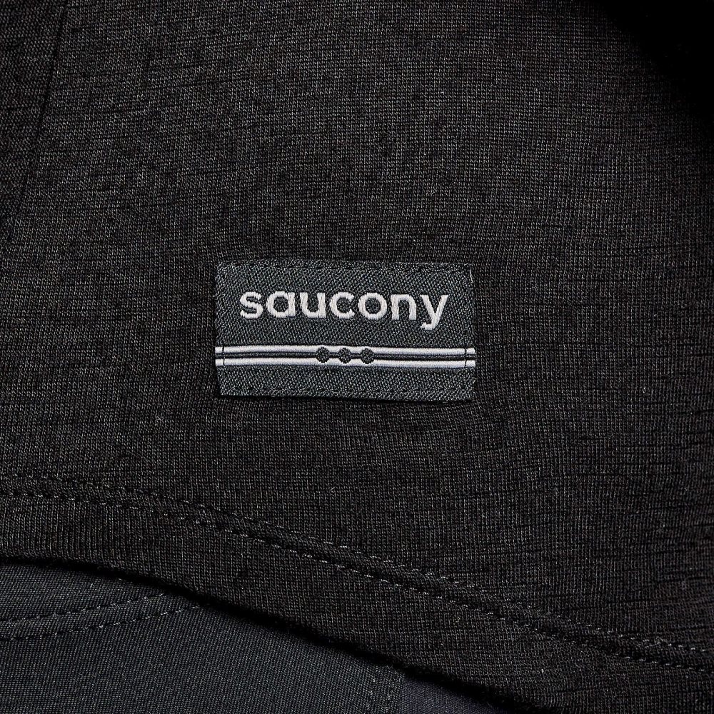 Saucony Peregrine Merino Long Sleeve Noir | 21796-ENWO