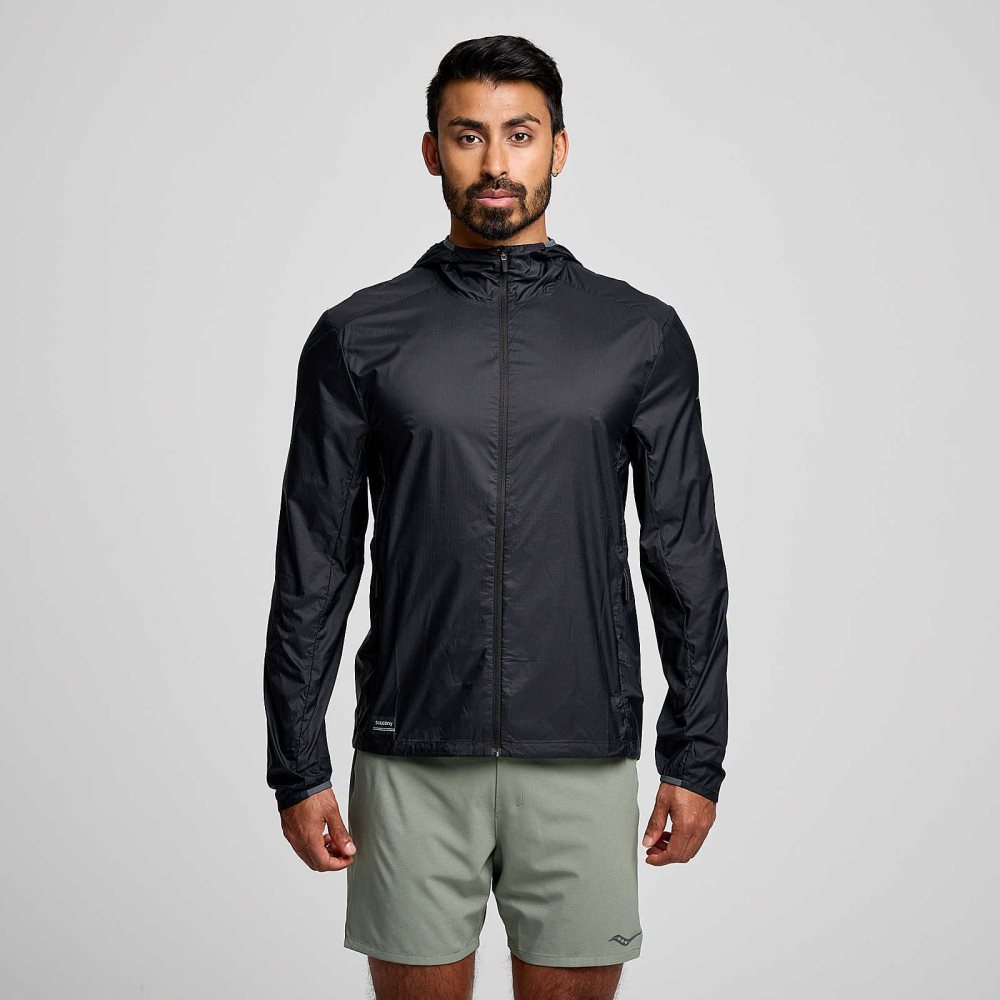 Saucony Peregrine Packaway Jacket Noir | 23967-NJOP