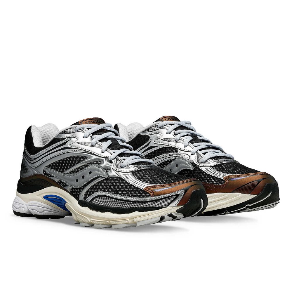 Saucony ProGrid Omni 9 Disrupt Argent Marron | 30278-RSBC